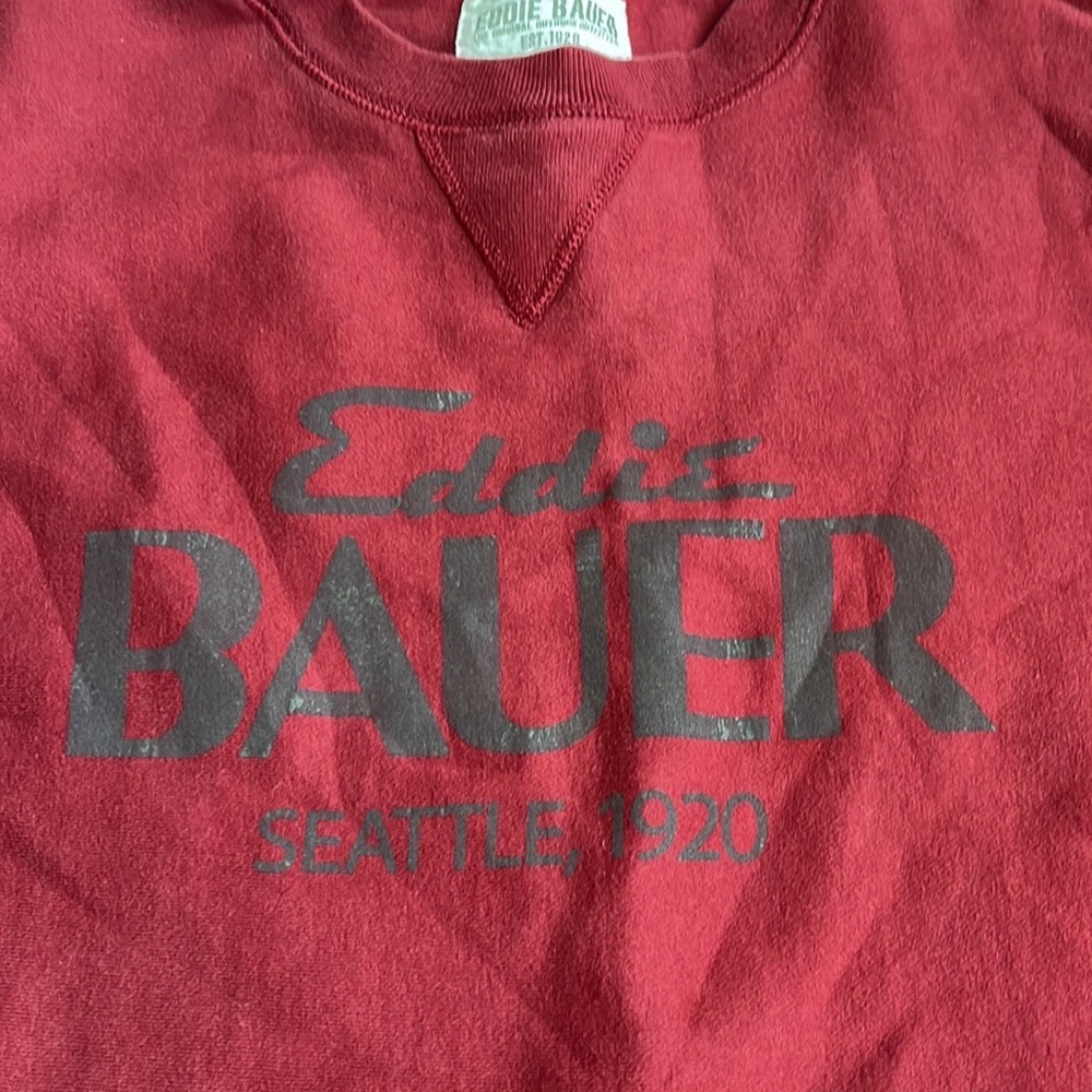 Eddie Bauer Crewneck Size:‎ XXL Color: Maroon - Picture 1 of 7